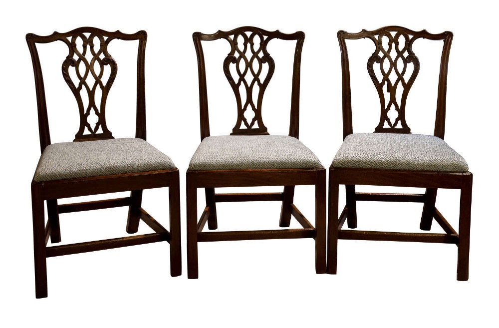 Set of 6 18thc Mahogany Dining Chairs