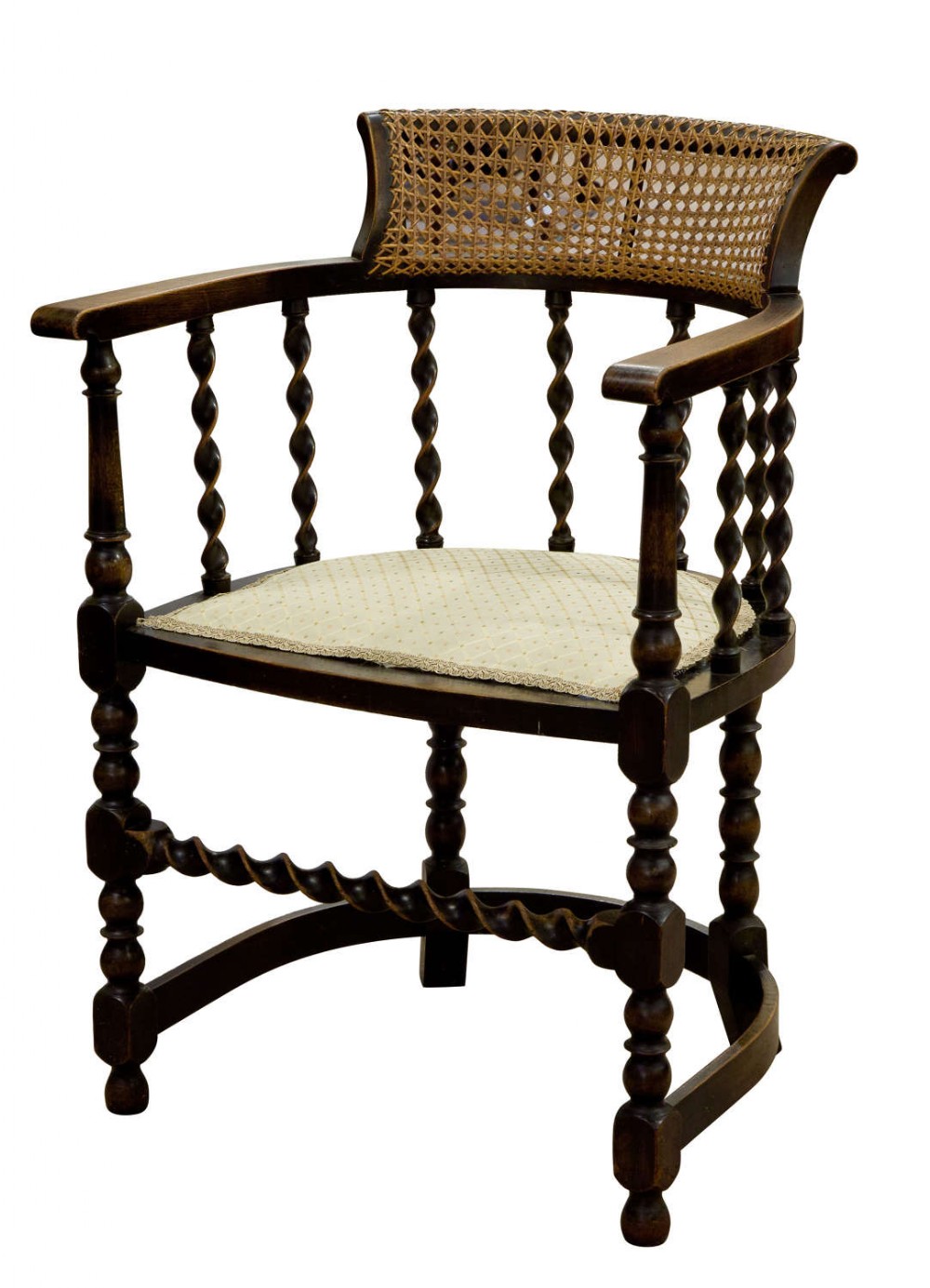 Beech Framed Chair with Cane Back