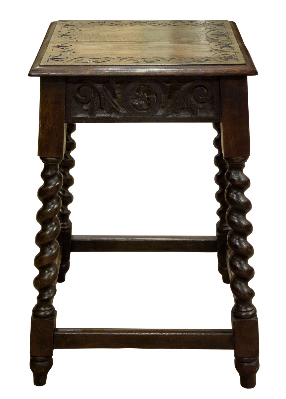 Carved Oak Occasional Table c1880 View II