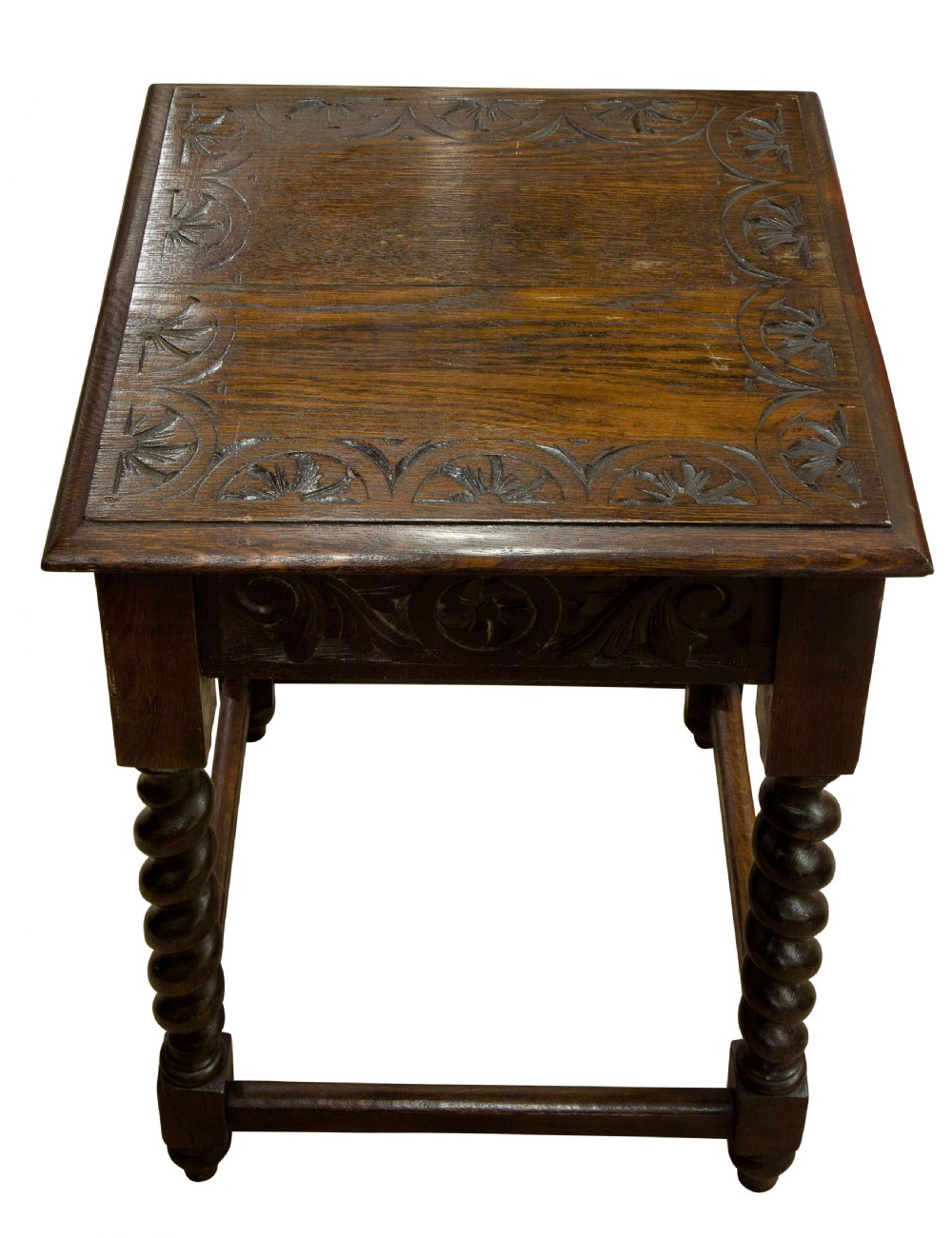 Carved Oak Occasional Table c1880 View III