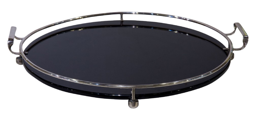 Art Deco Glass Tray View II