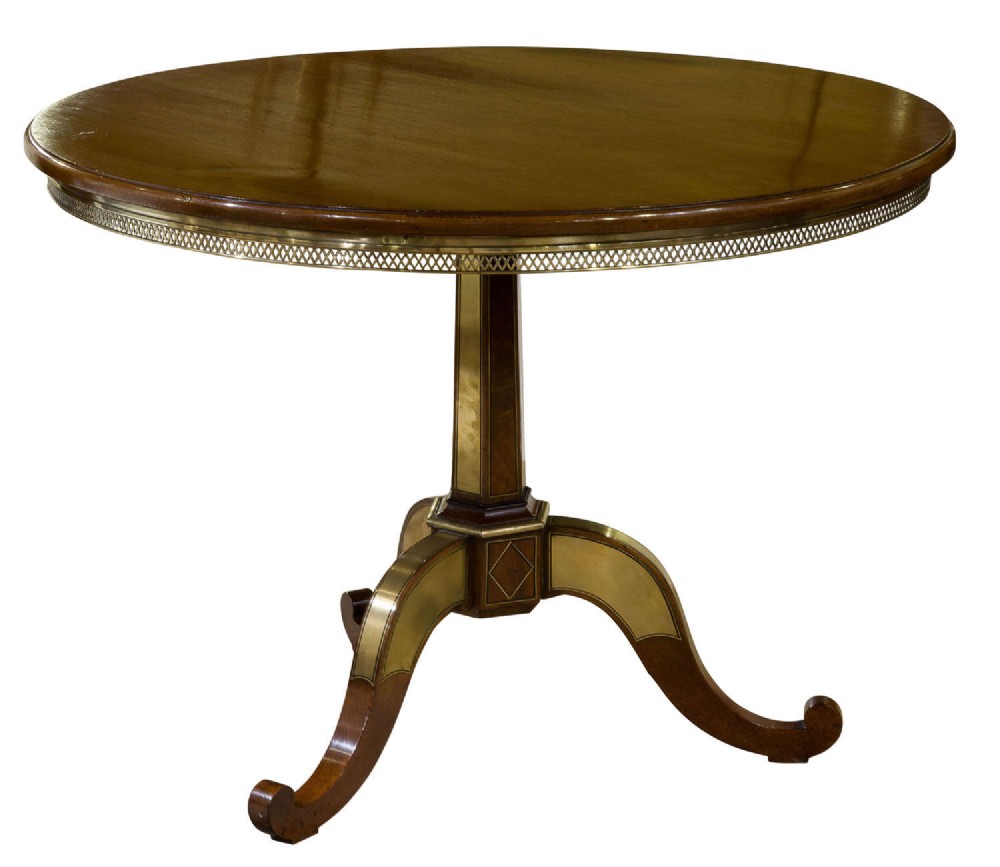 Occasional Table with brass gallery c1830
