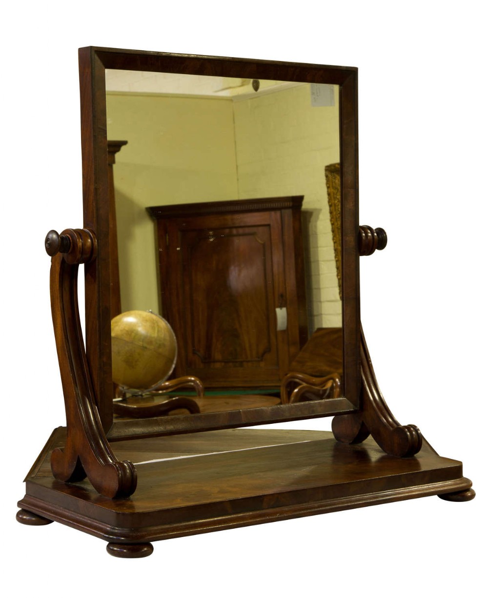 William IV Mahogany Dressing Table Mirror c1830