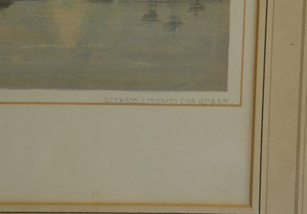 19th Century Hand-Coloured Lithograph by TG Dutton View VIII