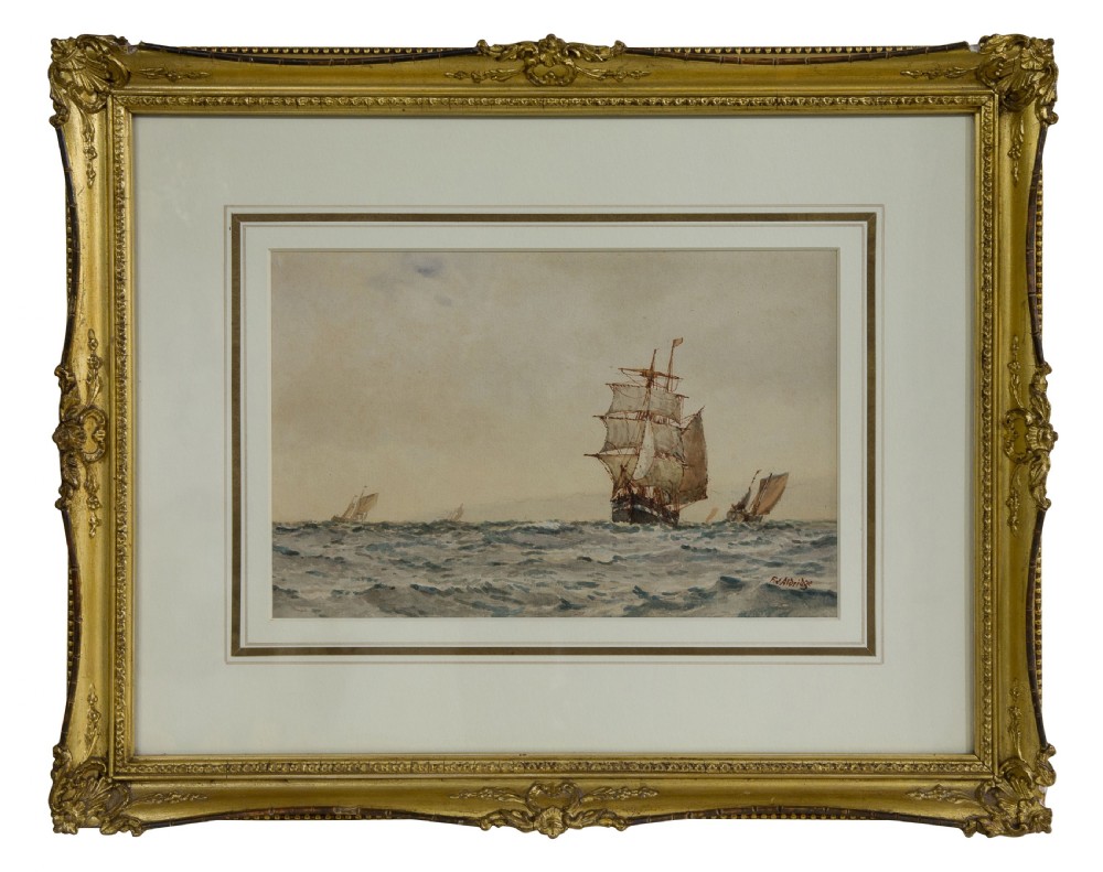 Watercolour by FJ Aldridge The Barque View II