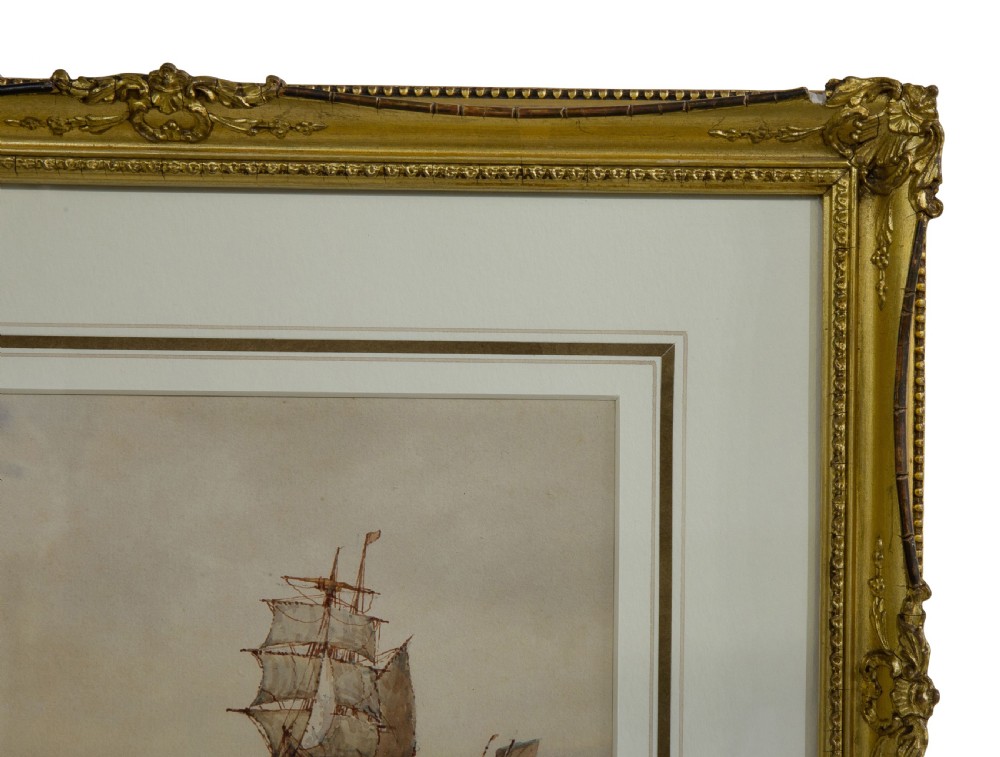 Watercolour by FJ Aldridge The Barque View IV