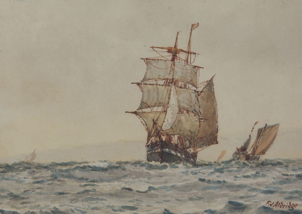 Watercolour by FJ Aldridge The Barque View V