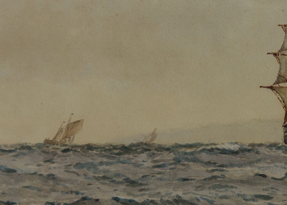 Watercolour by FJ Aldridge The Barque View VI