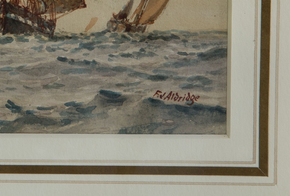 Watercolour by FJ Aldridge The Barque View VII