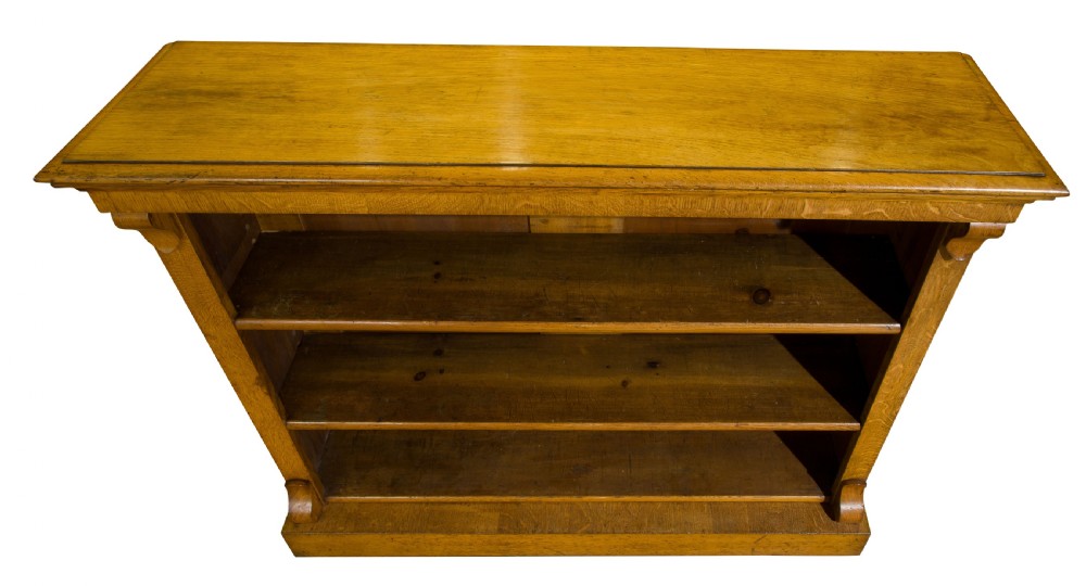 19th Century Golden Oak Open Bookshelves View IV