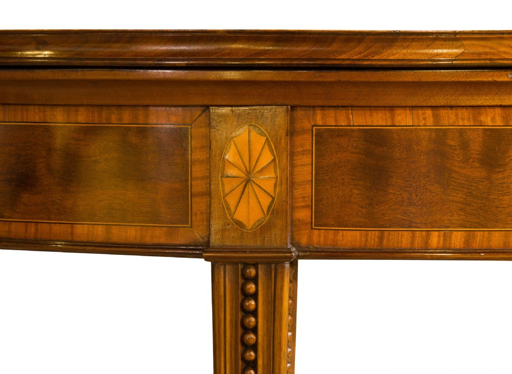 George III Mahogany & Satinwood Card Table View VII