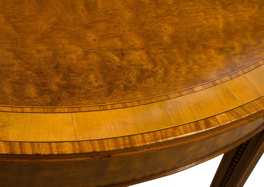 George III Mahogany & Satinwood Card Table View VIII