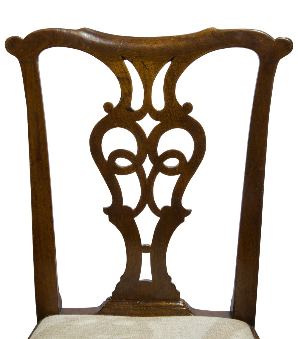 Set of Chippendale Style Mahogany Chairs (x10) View IX