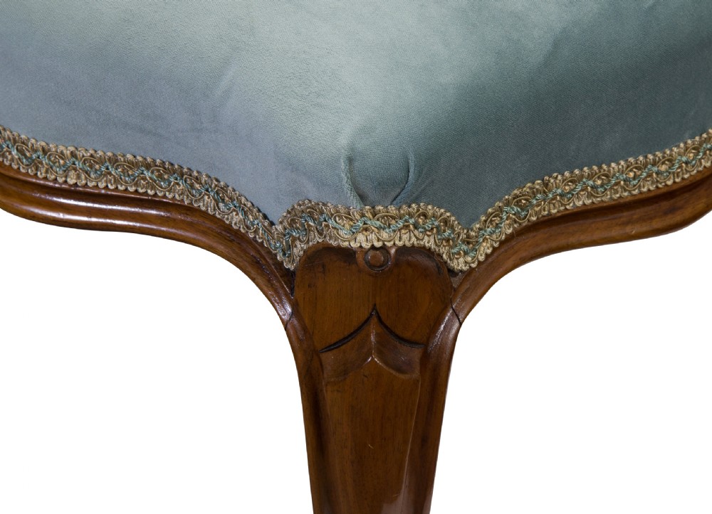 Victorian Walnut Stool on Cabriole Legs View VI