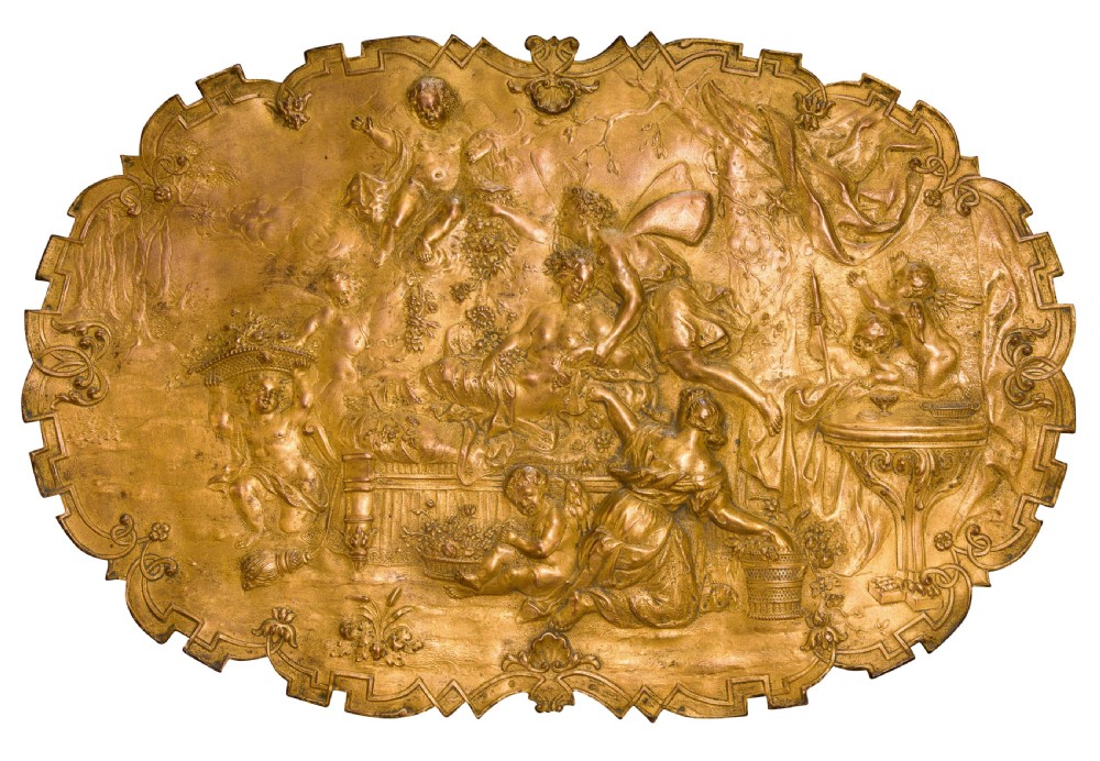 Franco-Flemish Cooper Table Centerpiece View II
