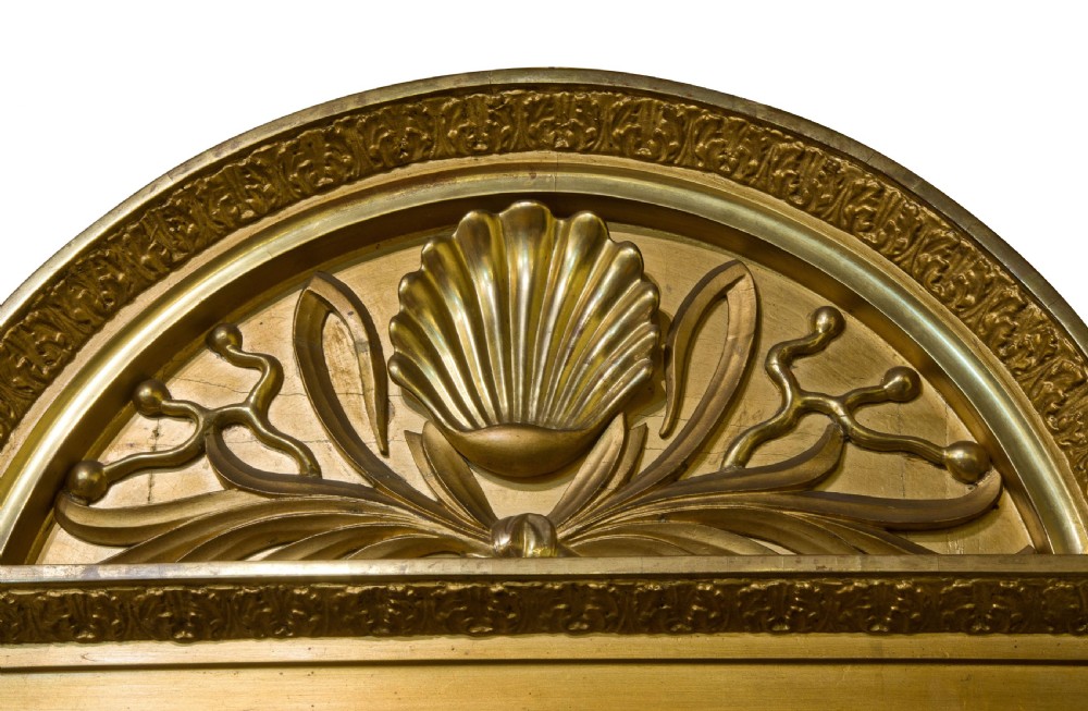 Scandinavian Carved Giltwood Mirror View IV