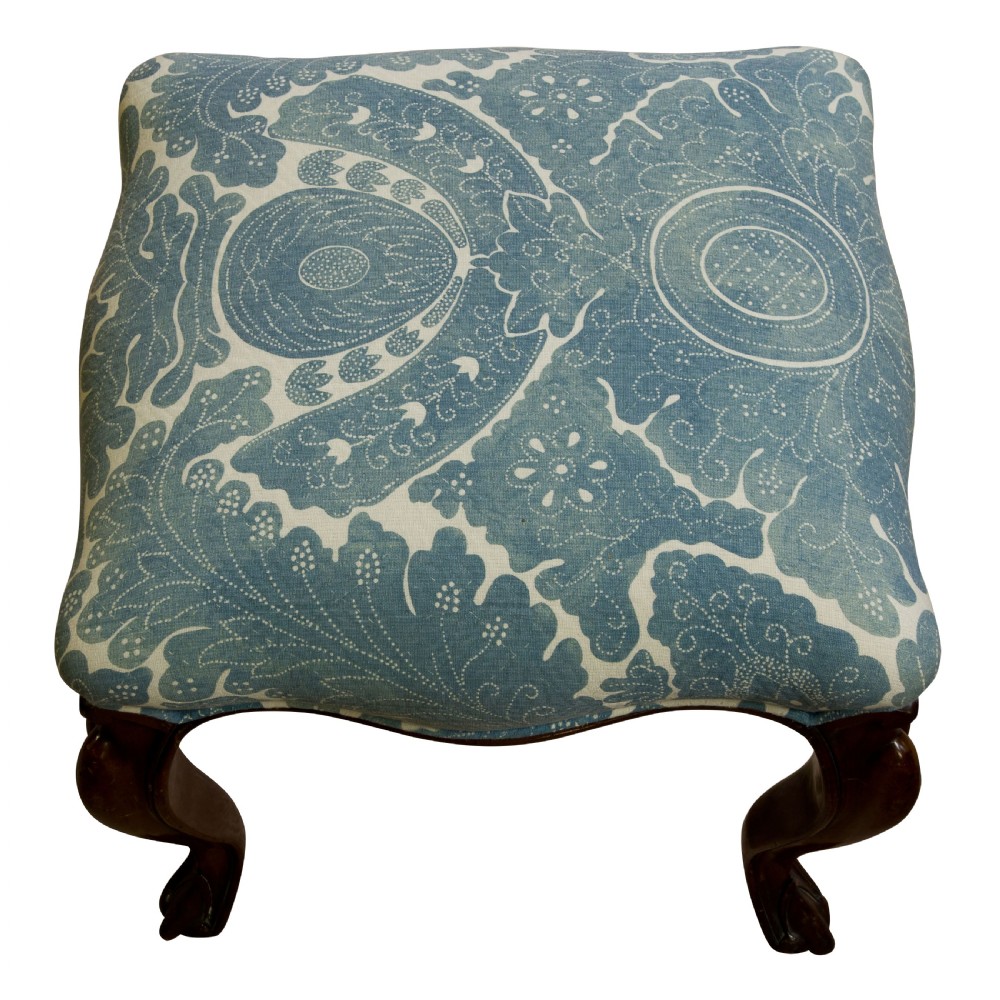 Victorian Rosewood Stool on Cabriole Legs View III
