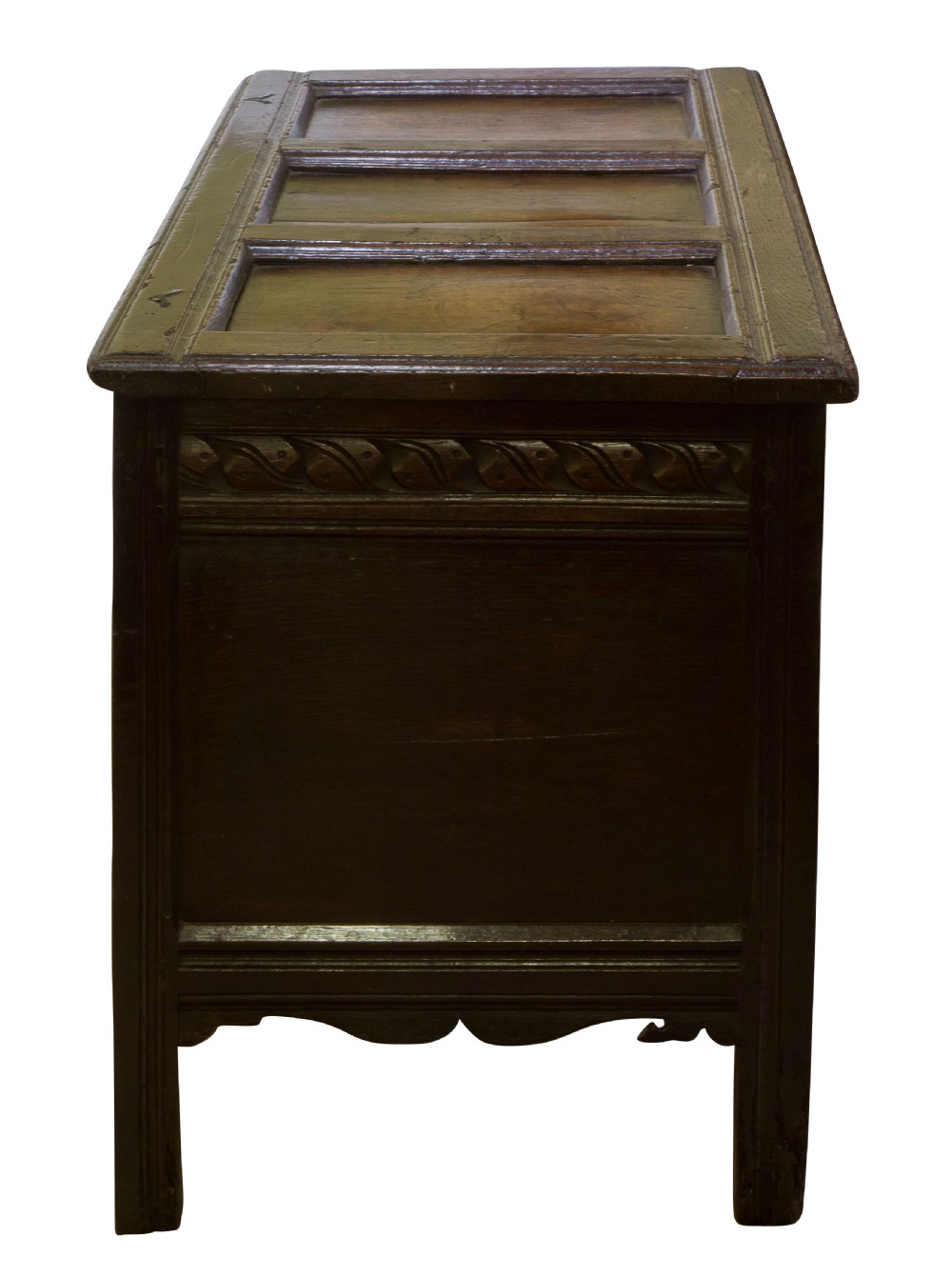17thc Carved Front Coffer View IV