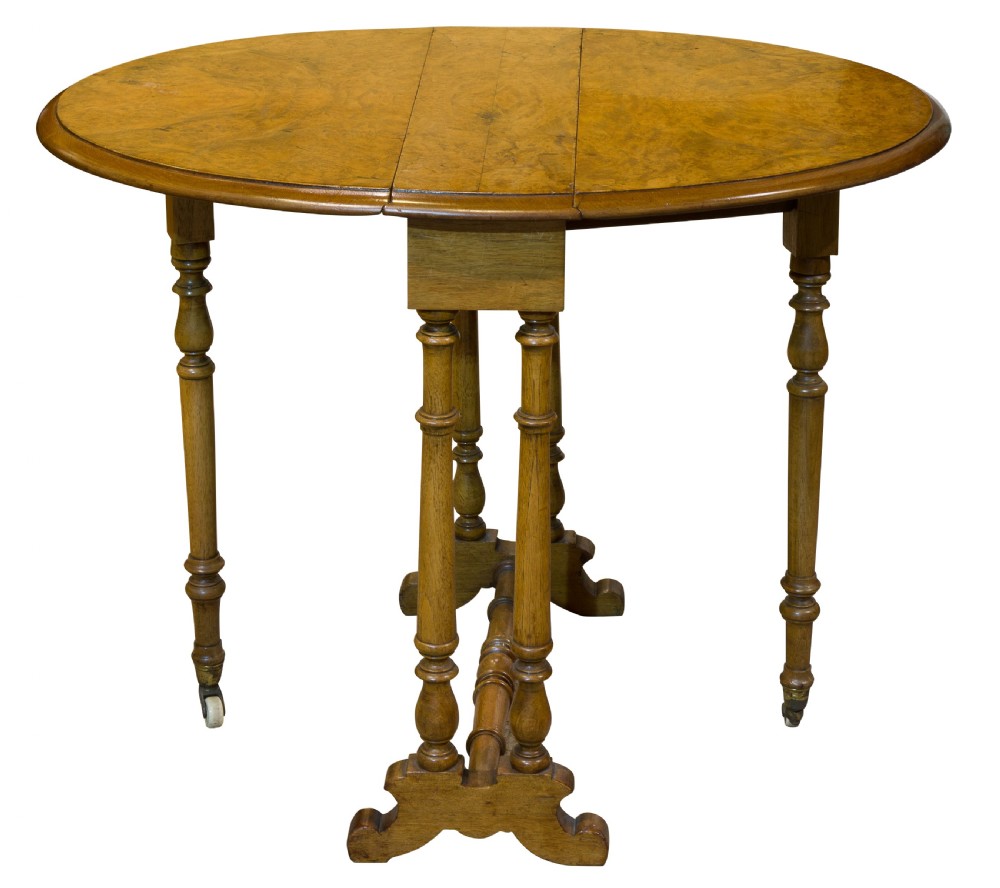 Fine Burr Walnut Sutherland Table View IV