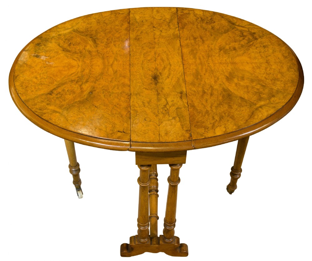 Fine Burr Walnut Sutherland Table View VI