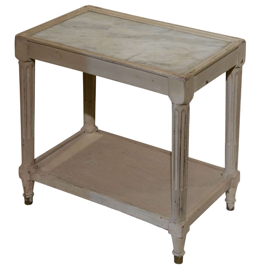 French Miniature Marble Topped Table