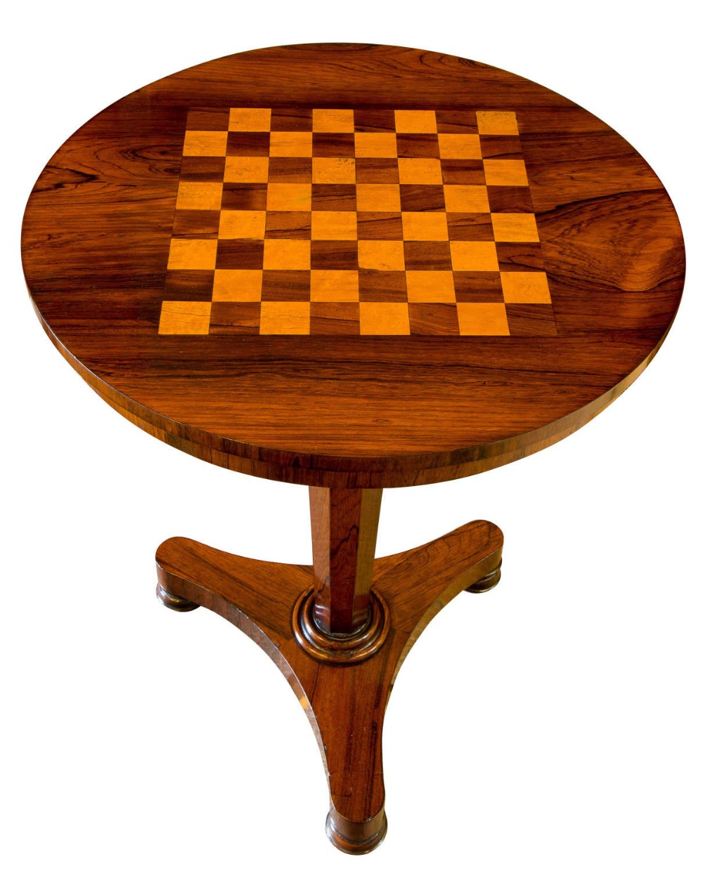 Early Victorian Rosewood Chess Table
