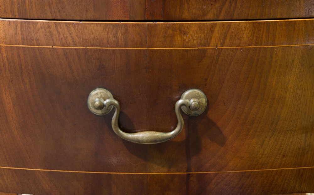 Pair near of Georgian Mahogany Bow-fronted Commodes View VI
