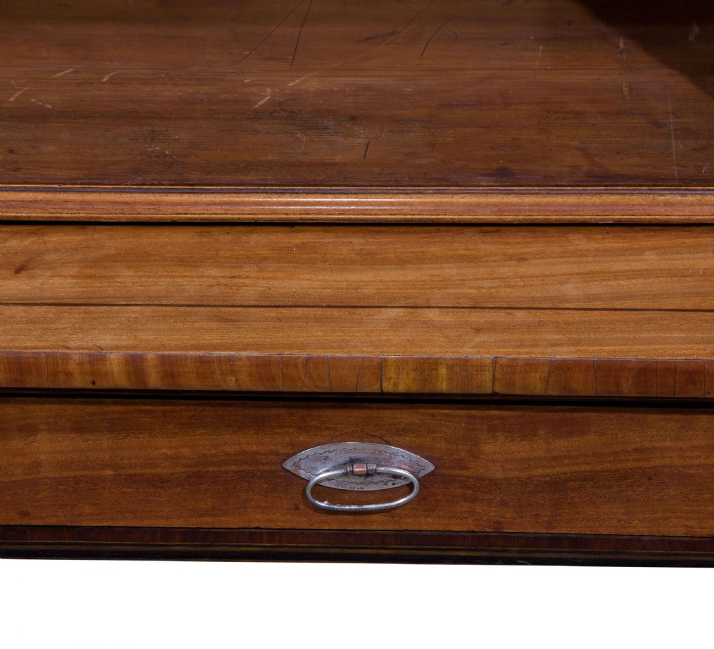 George III Satinwood Open Bookshelves c1830 View VIII