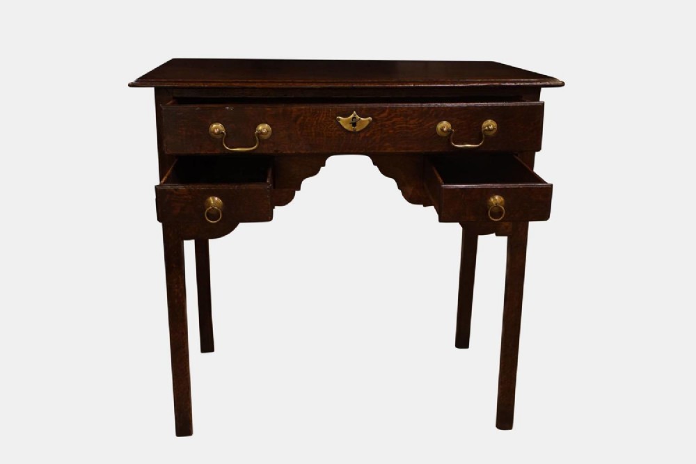 George II Oak Lowboy