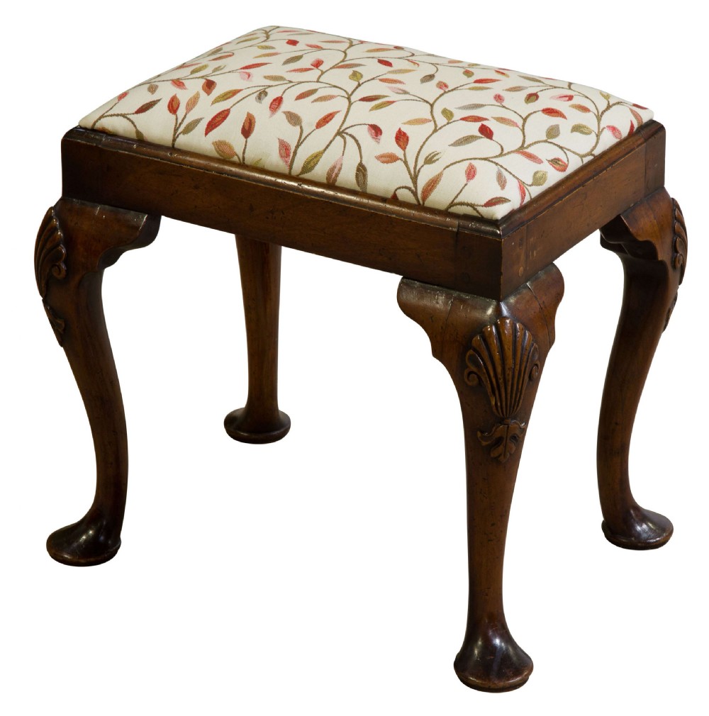 Mahogany stool 19thc