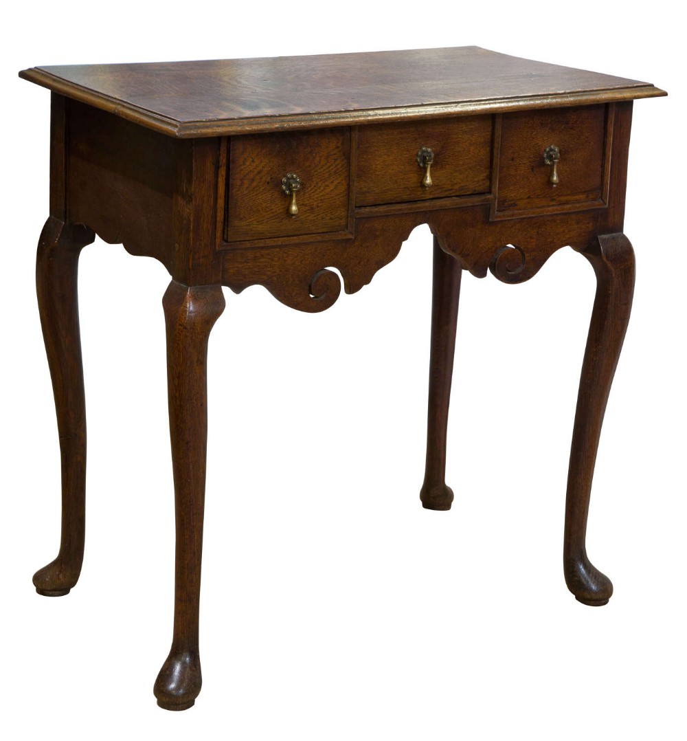 18thc oak lowboy c1770