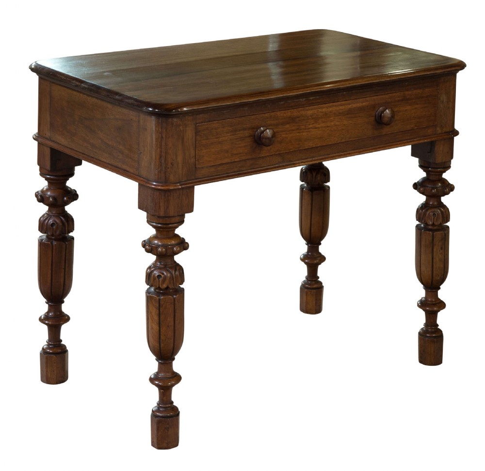 Victorian padauk wood side table in the manner of Gillow