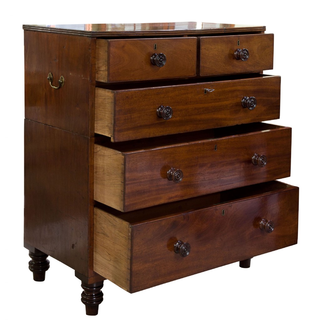 Regency mahogany chest of drawers c1820 View II
