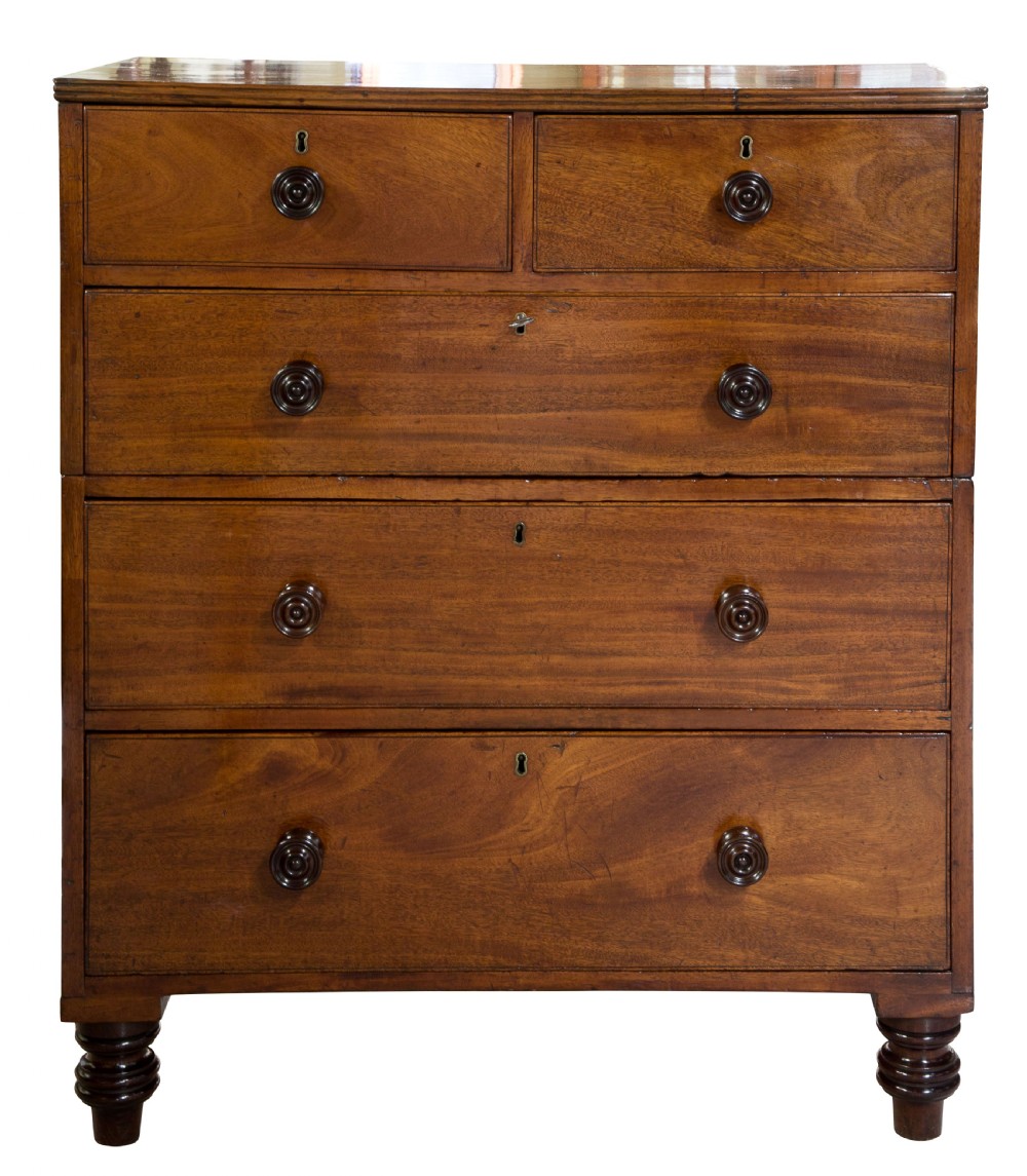 Regency mahogany chest of drawers c1820 View III