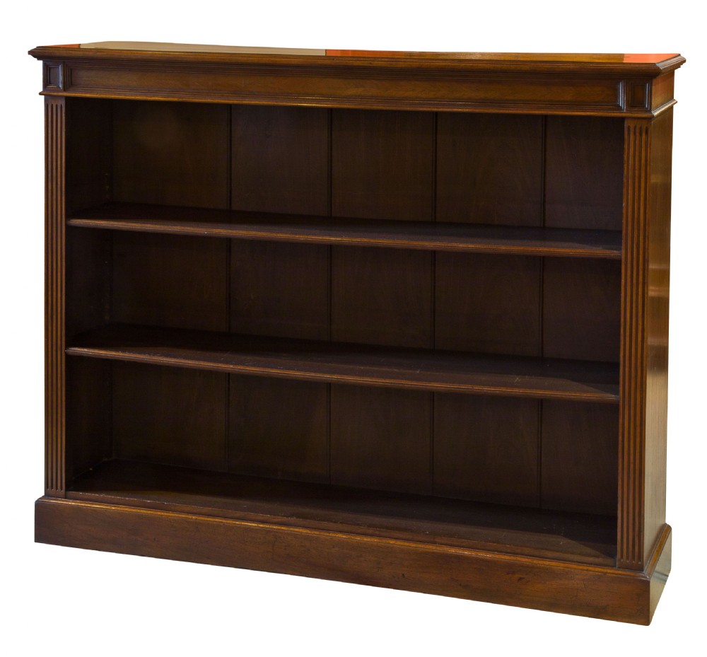 19thc Walnut open bookcase c1880