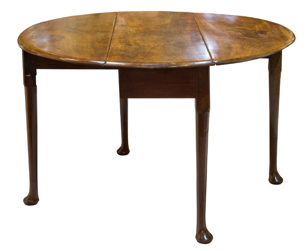 18thc mahogany pad foot drop-leaf table View III