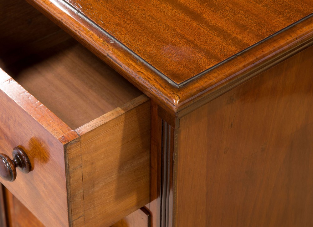 Pair of mahogany bedsides c1880 View VI