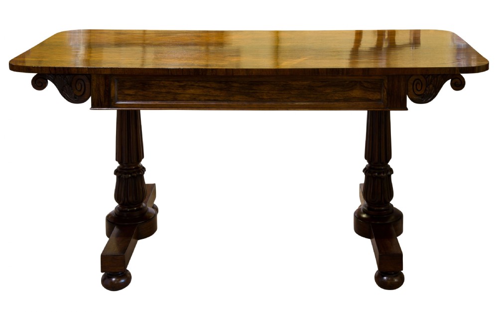 William IV Rosewood Library Table View III