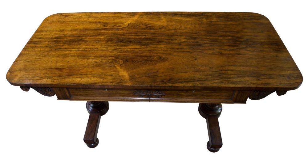 William IV Rosewood Library Table View V