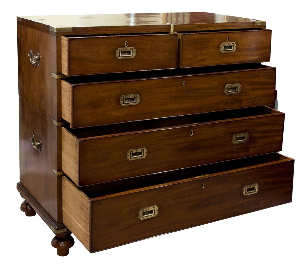 Mahogany campaign chest View II