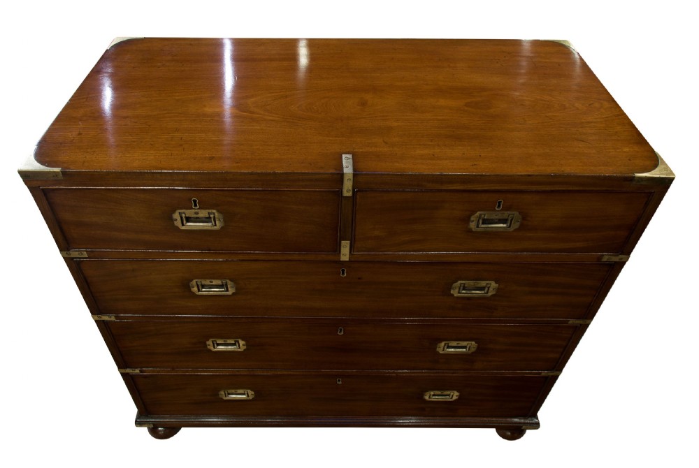 Mahogany campaign chest View V