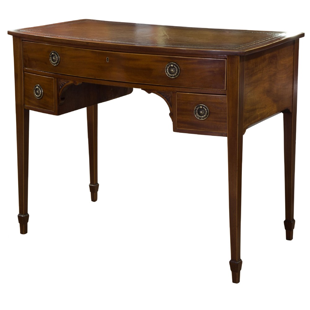 Bow fronted ladies writing table
