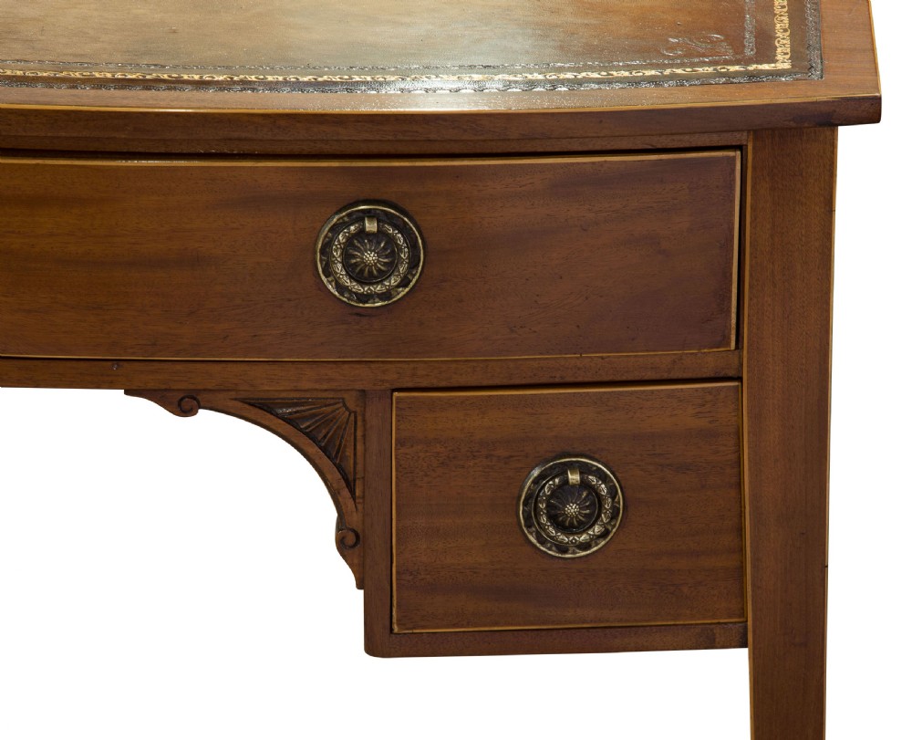Bow fronted ladies writing table View VI