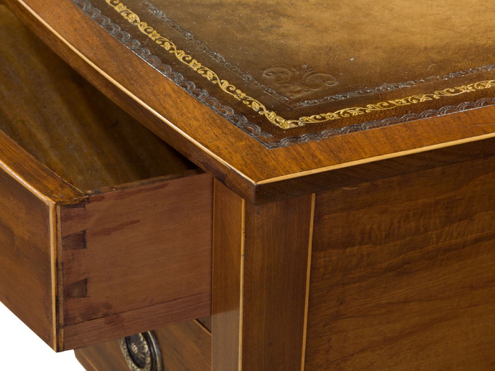 Bow fronted ladies writing table View VII