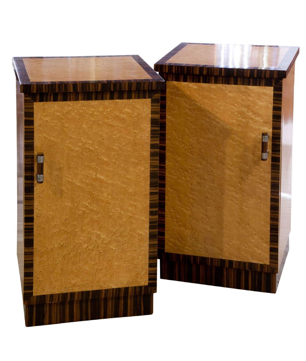 Pair of Art Deco bedside cabinets