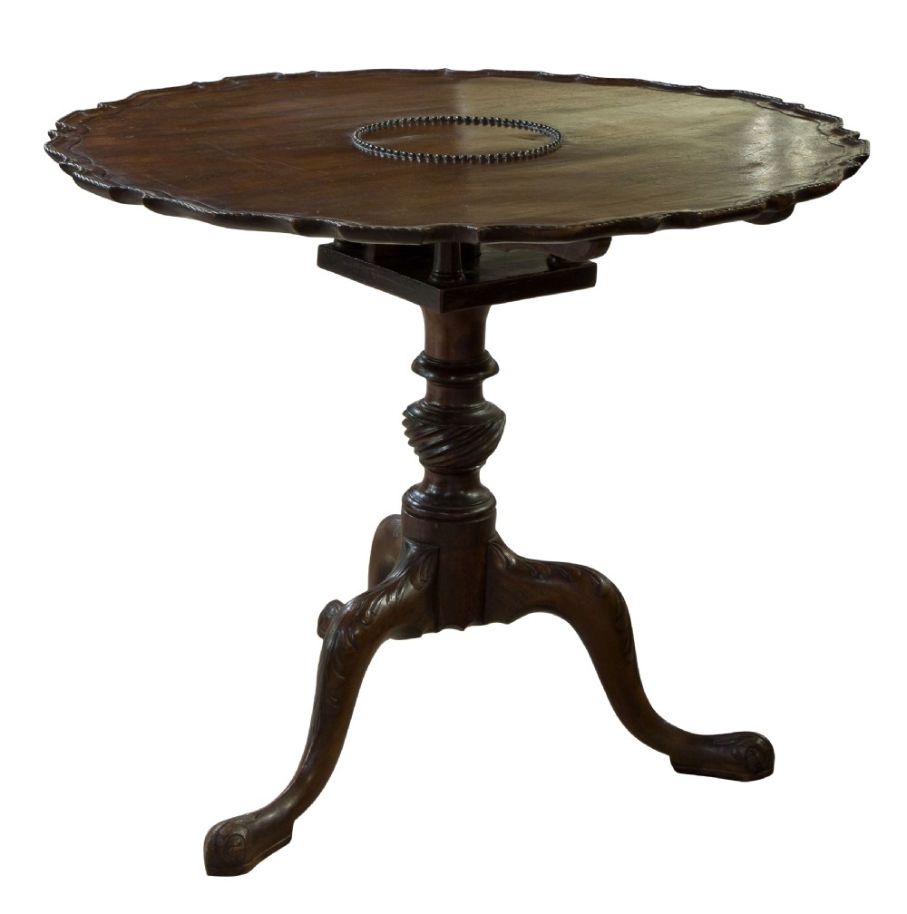 Irish mahogany circular table