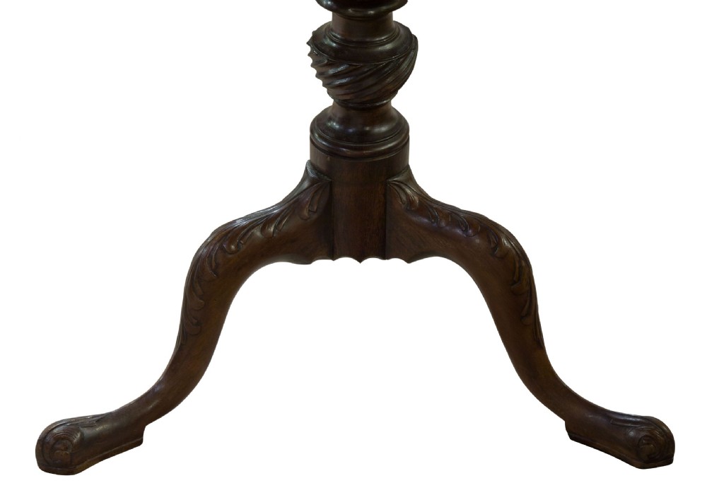 Irish mahogany circular table View IV