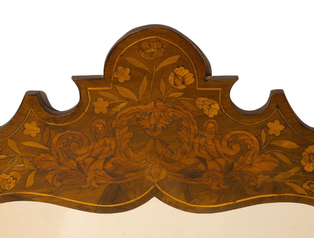 Dutch marquetry mirror early 19thc View IV