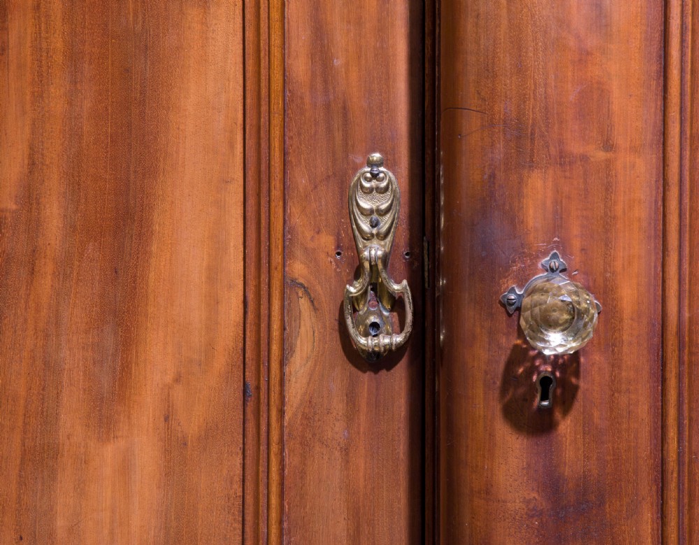 Victorian mahogany breakfront compactum wardrobe View VI