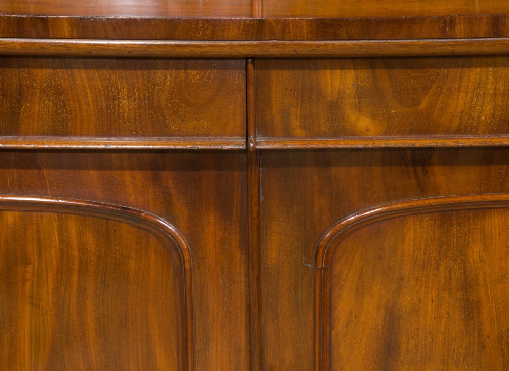 Fine quality Victorian mahogany bookcase c1860 View V